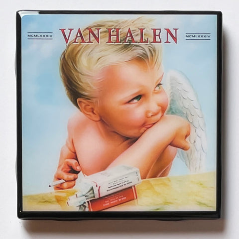 *VAN HALEN 1984 Coaster Record Cover Custom Ceramic Tile