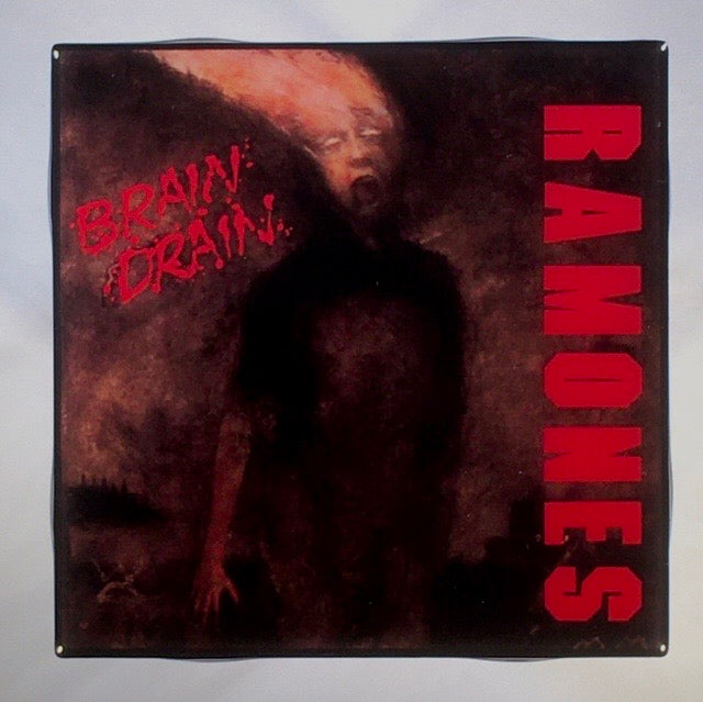 RAMONES Brain Drain Coaster Custom Ceramic Tile