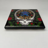GRATEFUL DEAD Coaster Stealie Skull Bear Roses Ceramic Tile Custom