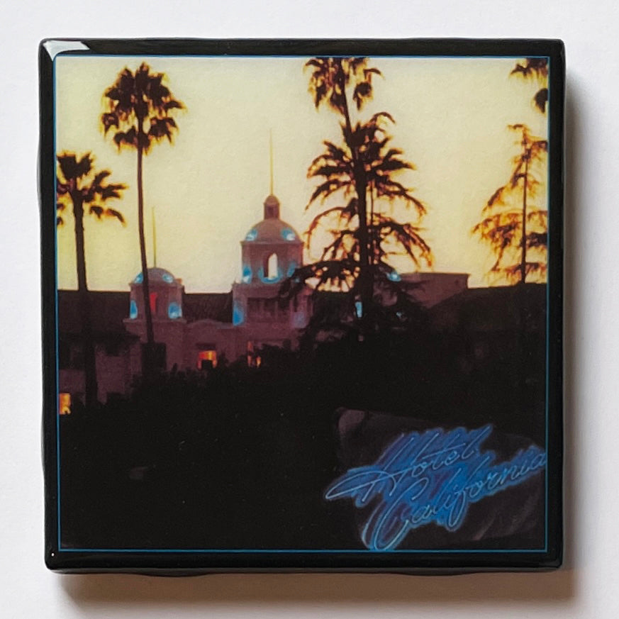 EAGLES Hotel California Coaster Custom Ceramic Tile