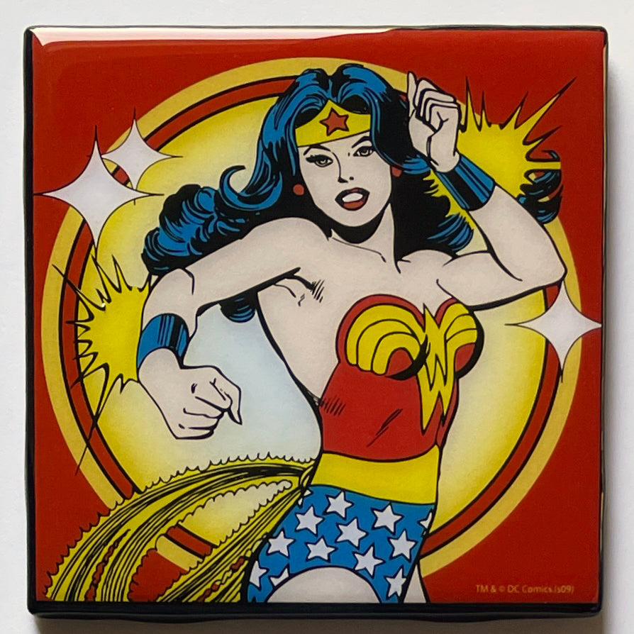WONDER WOMAN Custom Ceramic Tile Coaster