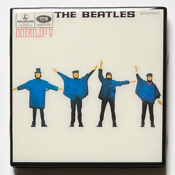 THE BEATLES Help! Coaster Custom Ceramic Tile