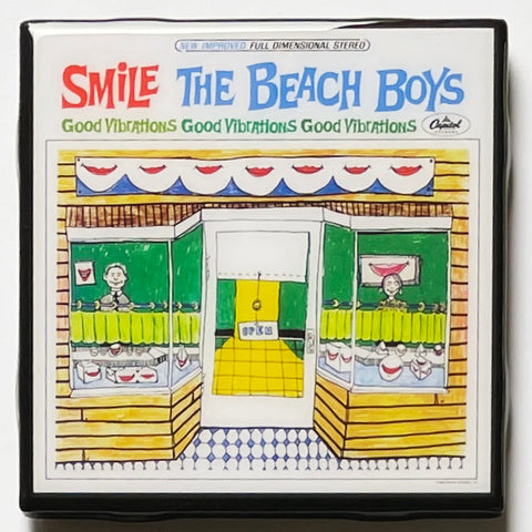 THE BEACH BOYS Smile Coaster Custom Ceramic Tile