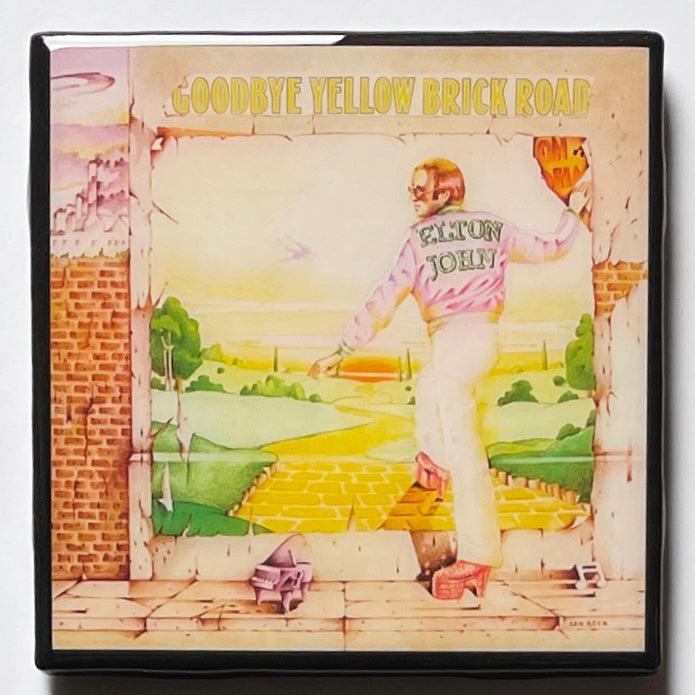 ELTON JOHN Goodbye Yellow Brick Road Coaster Custom Ceramic Tile