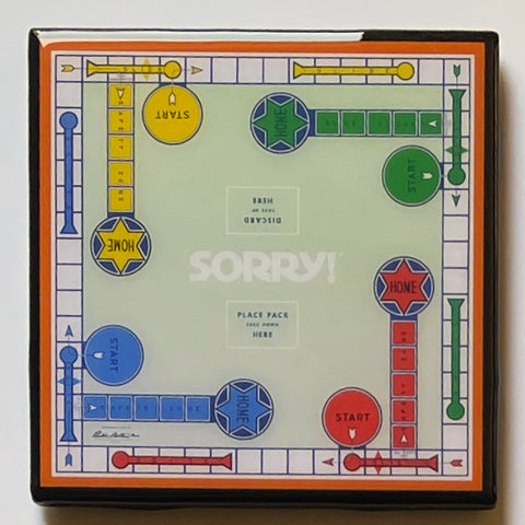 SORRY Board Game Coaster Custom Ceramic TILE
