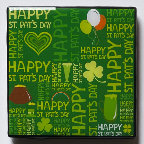 St. Patrick's Day Coaster Custom Ceramic Tile