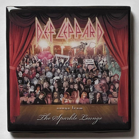 DEF LEPPARD The Sparkle Lounge Coaster Record Cover Ceramic Tile