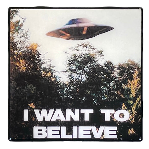 I WANT TO BELIEVE Coaster Custom Ceramic Tile of Poster TV Show