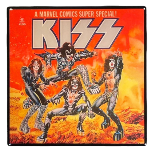 KISS Marvel Coaster Comic Book Custom Ceramic Tile 1977