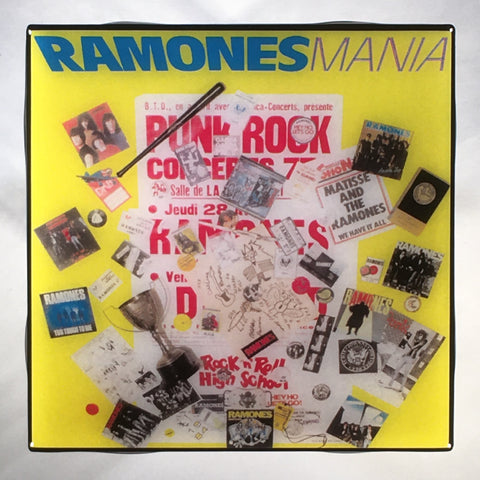 THE RAMONES Mania Record Cover Art Custom Ceramic Tile Coaster