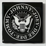 RAMONES Johnny Joey Tommy DeeDee Custom Ceramic Tile Coaster