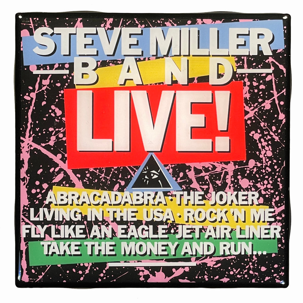 STEVE MILLER BAND Live! Ceramic Tile Coaster Custom