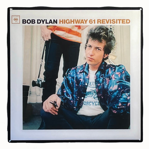 BOB DYLAN Highway 61 Revisited Record Cover Art Ceramic Tile Coaster