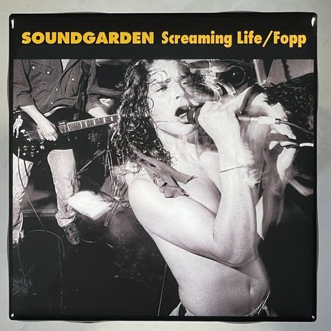 SOUNDGARDEN Screaming Life / Fopp Coaster Record Cover Ceramic Tile