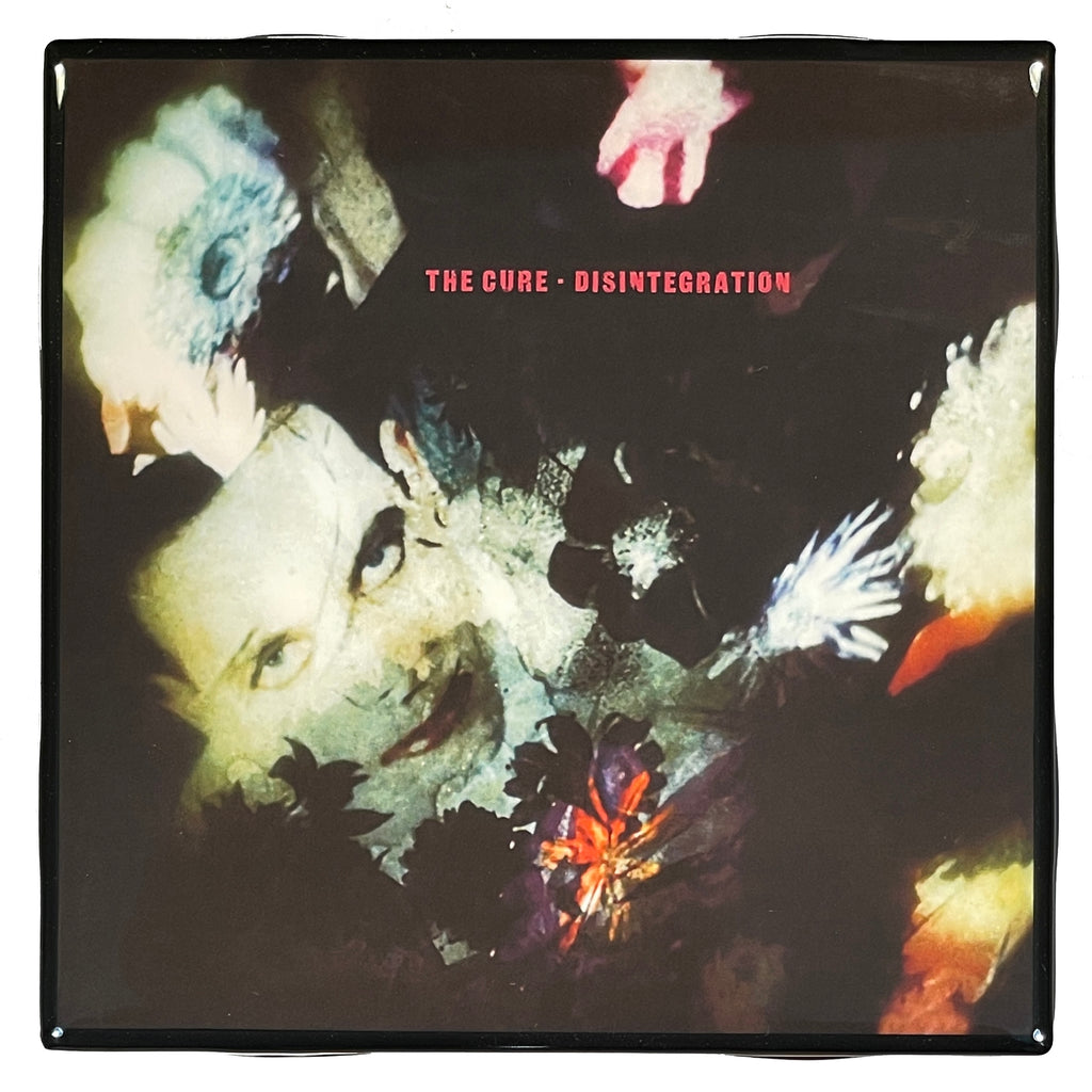 THE CURE Disintegration Coaster Ceramic Tile Album Cover Cork