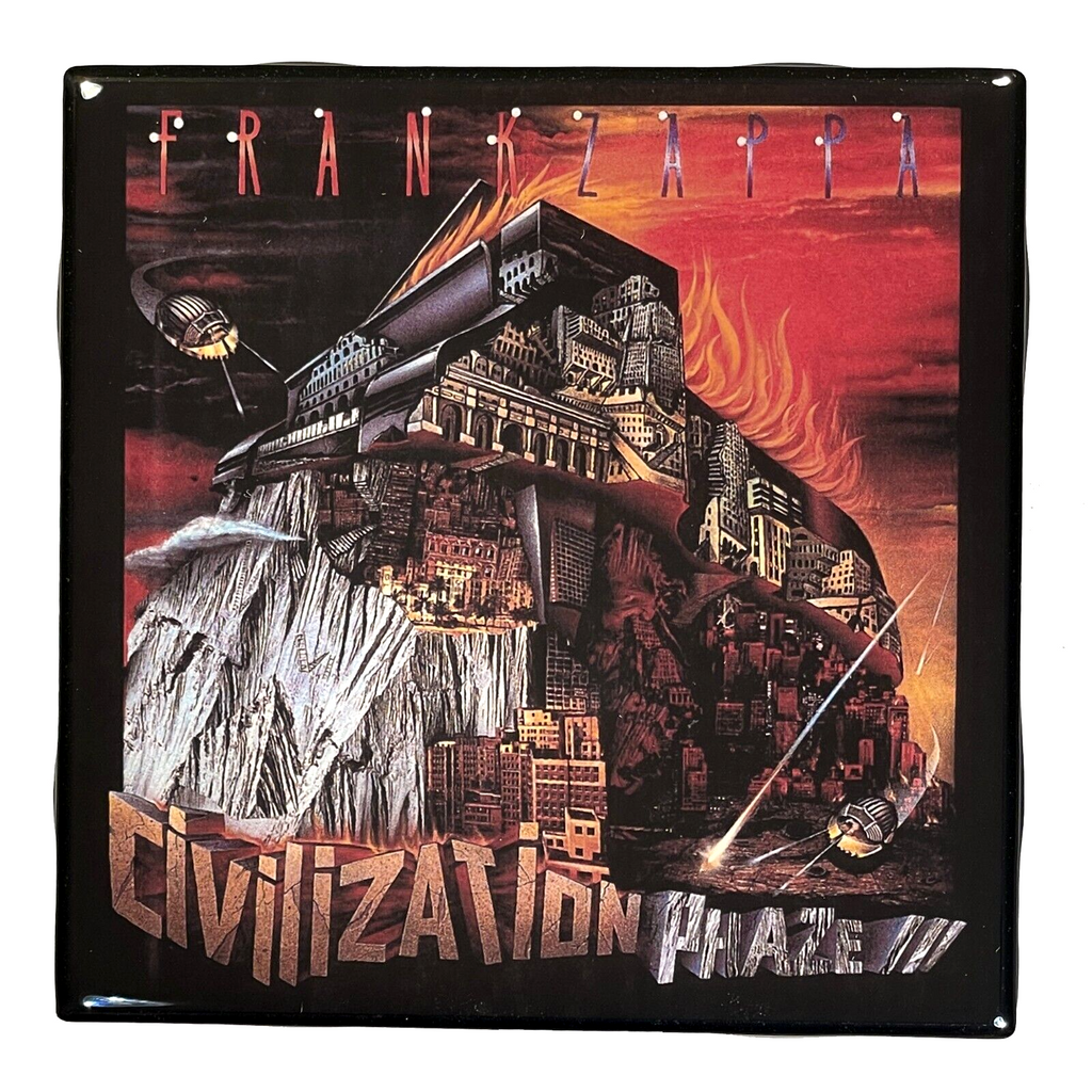FRANK ZAPPA Civilization Phaze III Coaster Custom Ceramic Tile