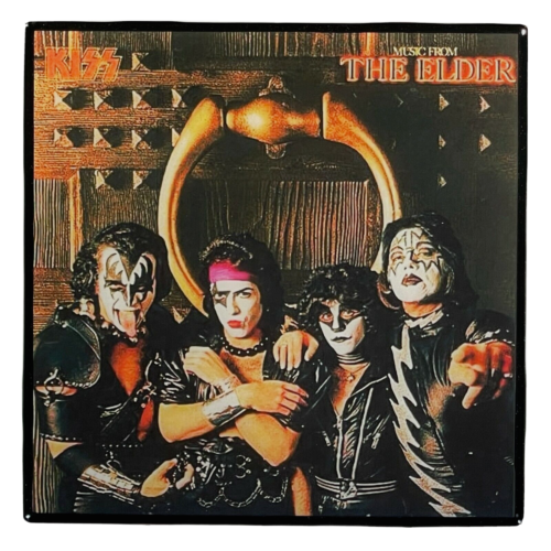 KISS Music From The Elder with Band Coaster Custom Ceramic Tile